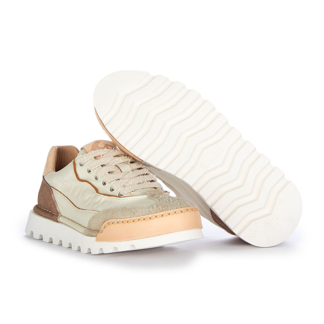 LA SNEAKER CAFFELATTE D2223/14A  BIANCO/MARRONE