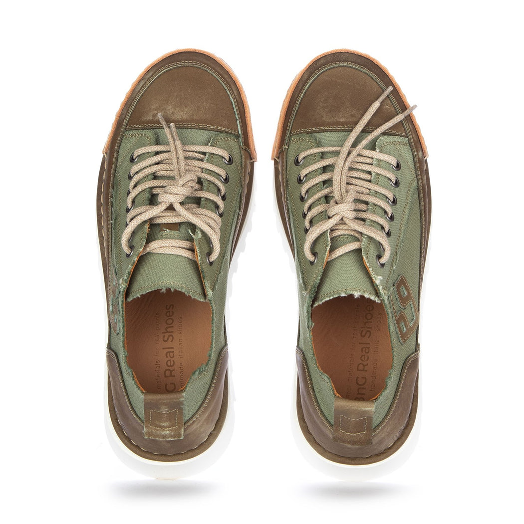 LA SALVIA CANVAS U1901T-9A  VERDE/MARRONE