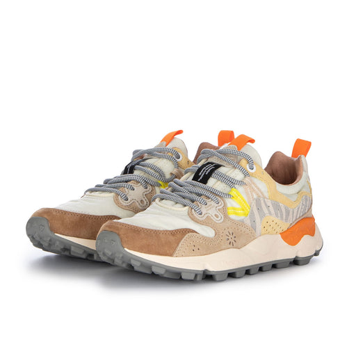 YAMANO3 UNI SUEDE/NYLON/ANIMAL MARR/BEIGE CREAM