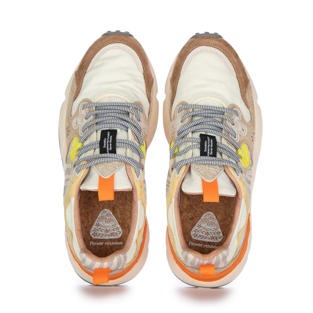 YAMANO3 UNI SUEDE/NYLON/ANIMAL MARR/BEIGE CREAM