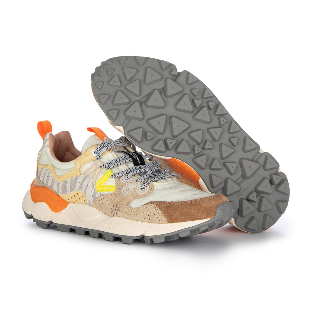 YAMANO3 UNI SUEDE/NYLON/ANIMAL MARR/BEIGE CREAM