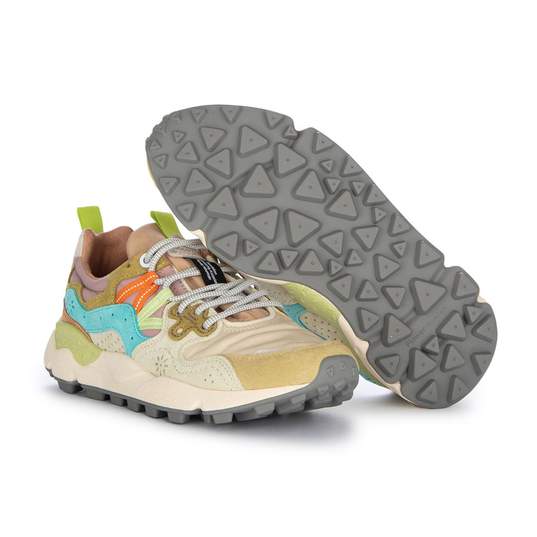 YAMANO3 SUEDE/NYLON  CREAM/MILK/LIGHT BLU