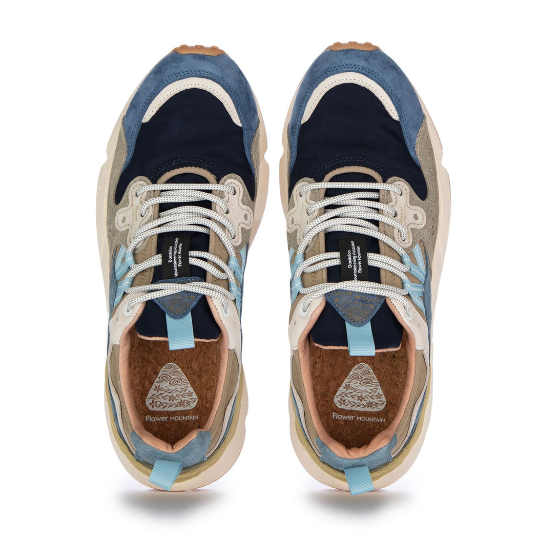YAMANO3 MAN SUEDE NYLON NAVY BLU-KAKY