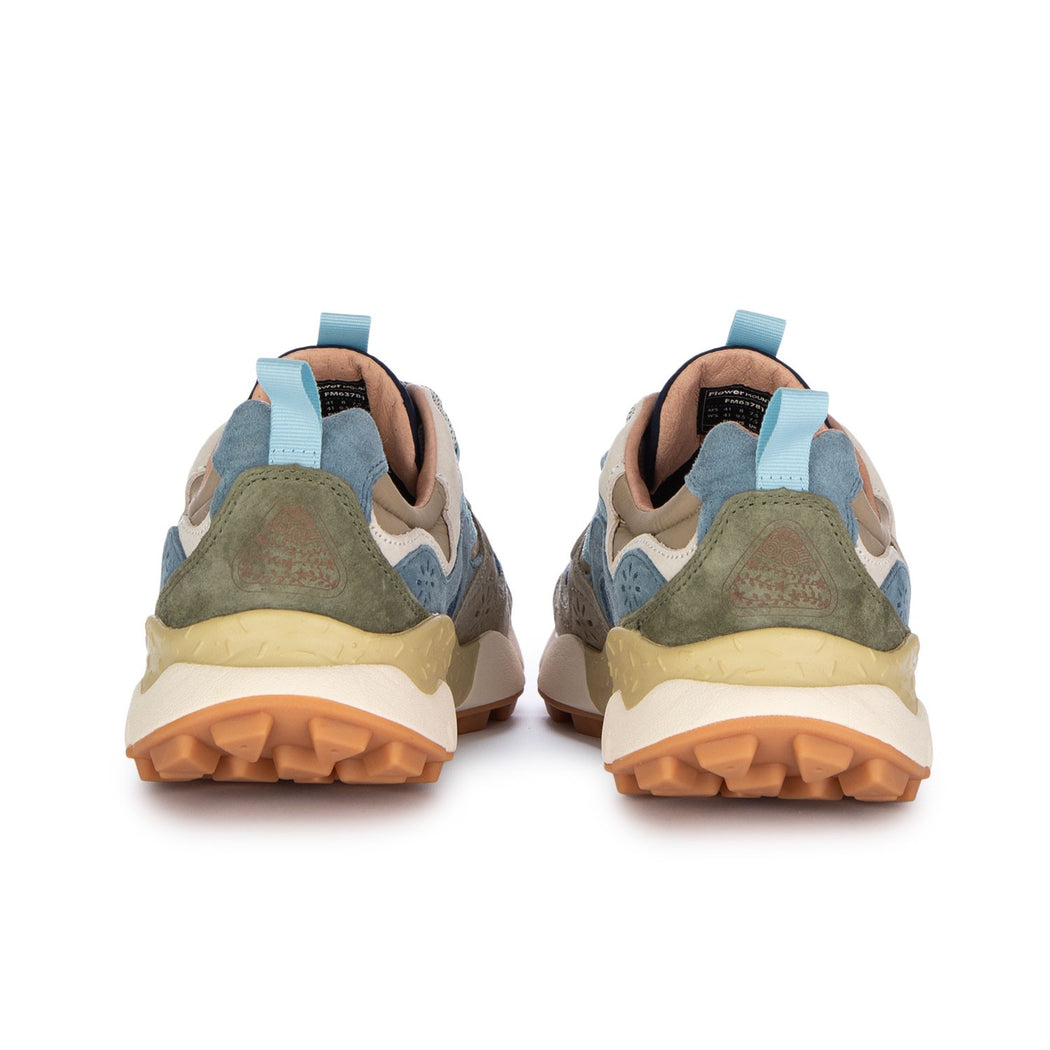 YAMANO3 MAN SUEDE NYLON NAVY BLU-KAKY