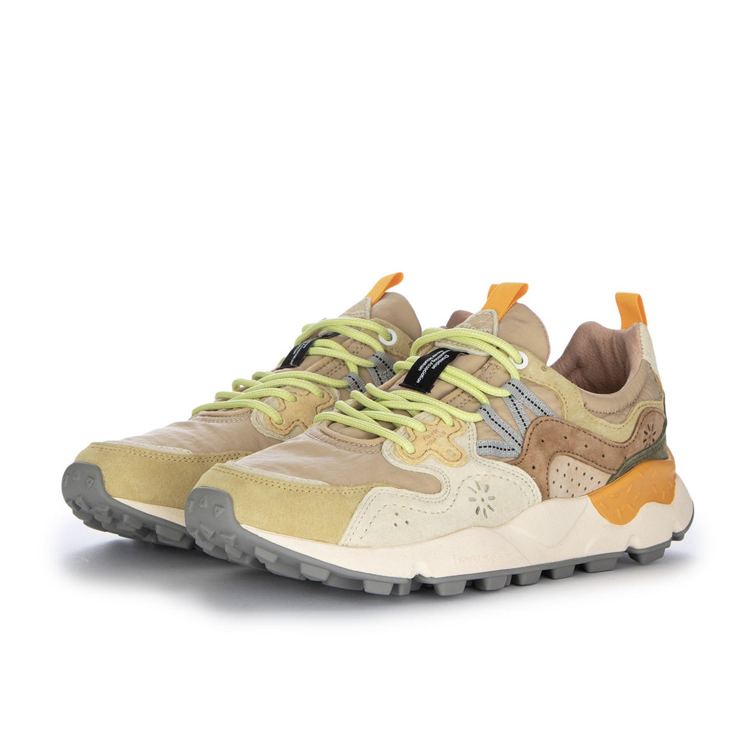 YAMANO3 UNI SUEDE/NYLON PALEYELLOW-LIGHT BEIGE