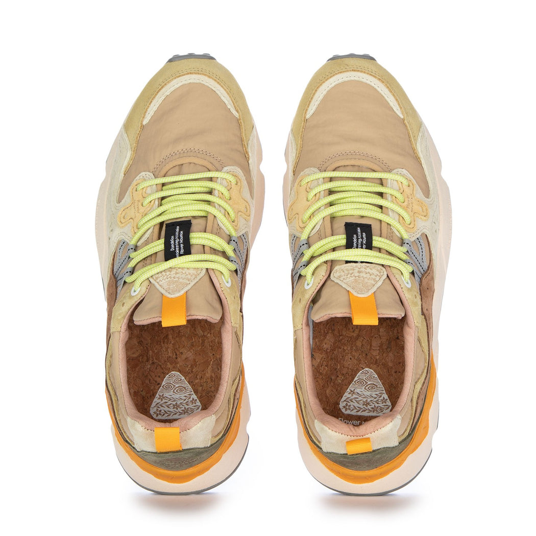 YAMANO3 UNI SUEDE/NYLON PALEYELLOW-LIGHT BEIGE