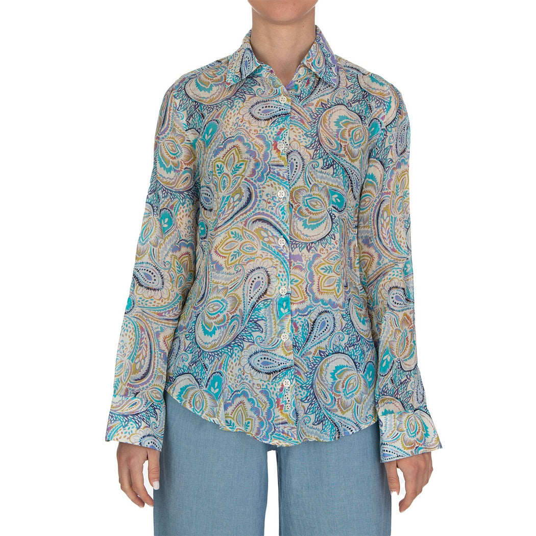 D235 PAOLA  AZZURRO/MULTICOLOR