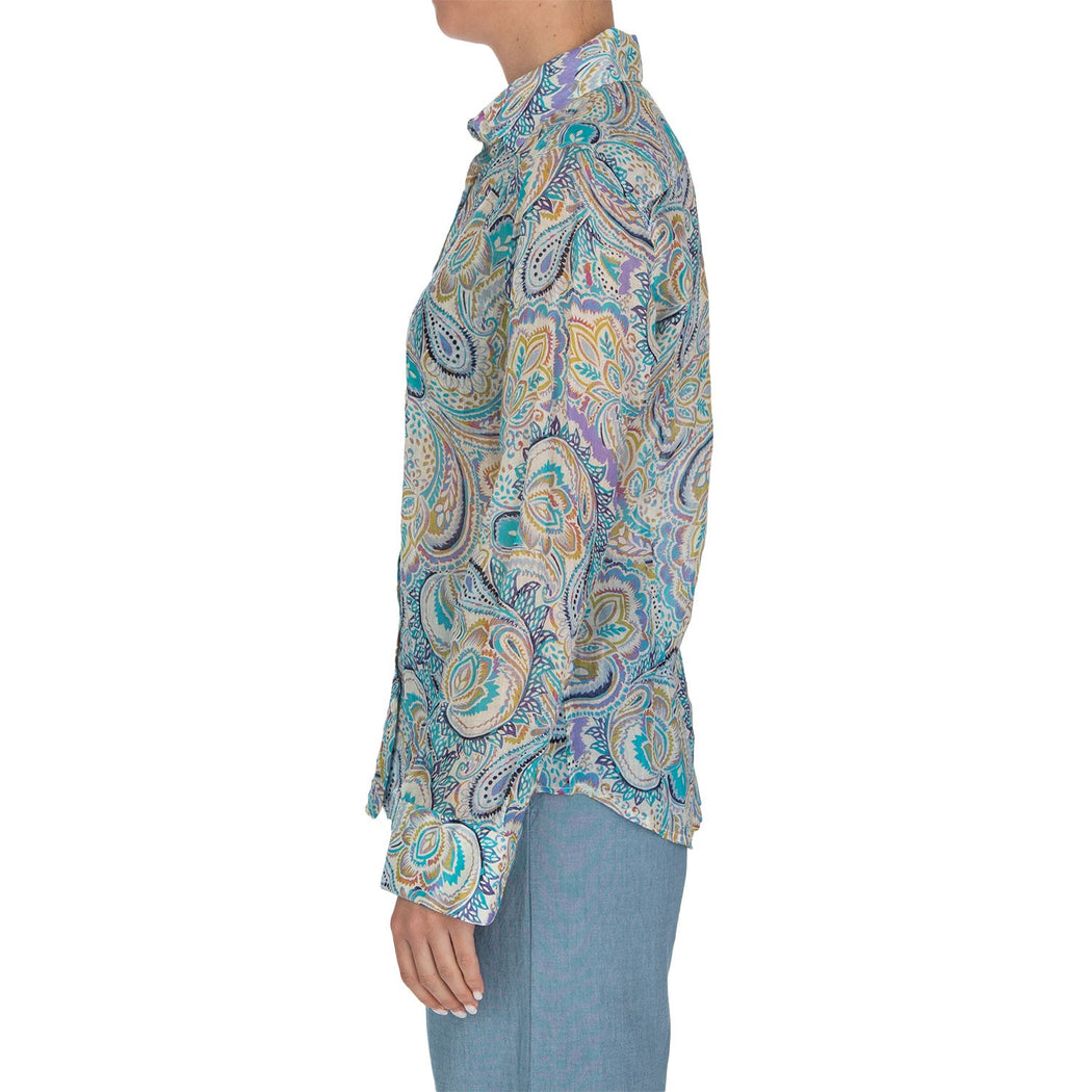 D235 PAOLA  AZZURRO/MULTICOLOR