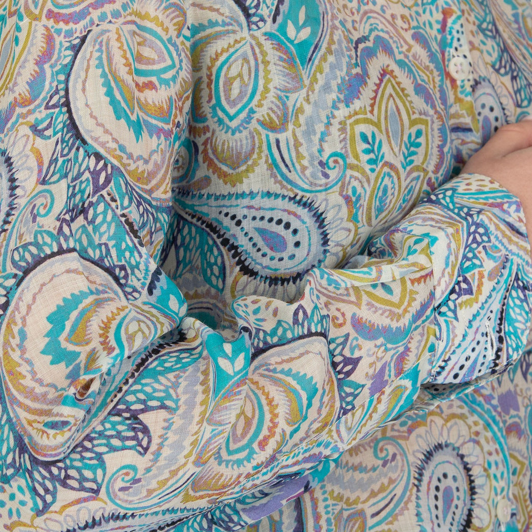 D235 PAOLA  AZZURRO/MULTICOLOR