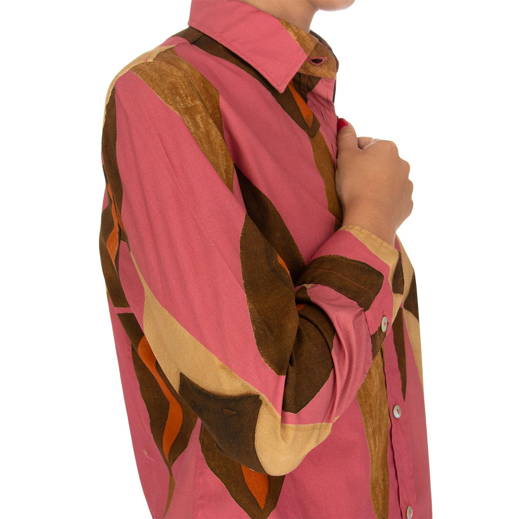 D226 CAMICIONE  ROSA/MULTICOLOR
