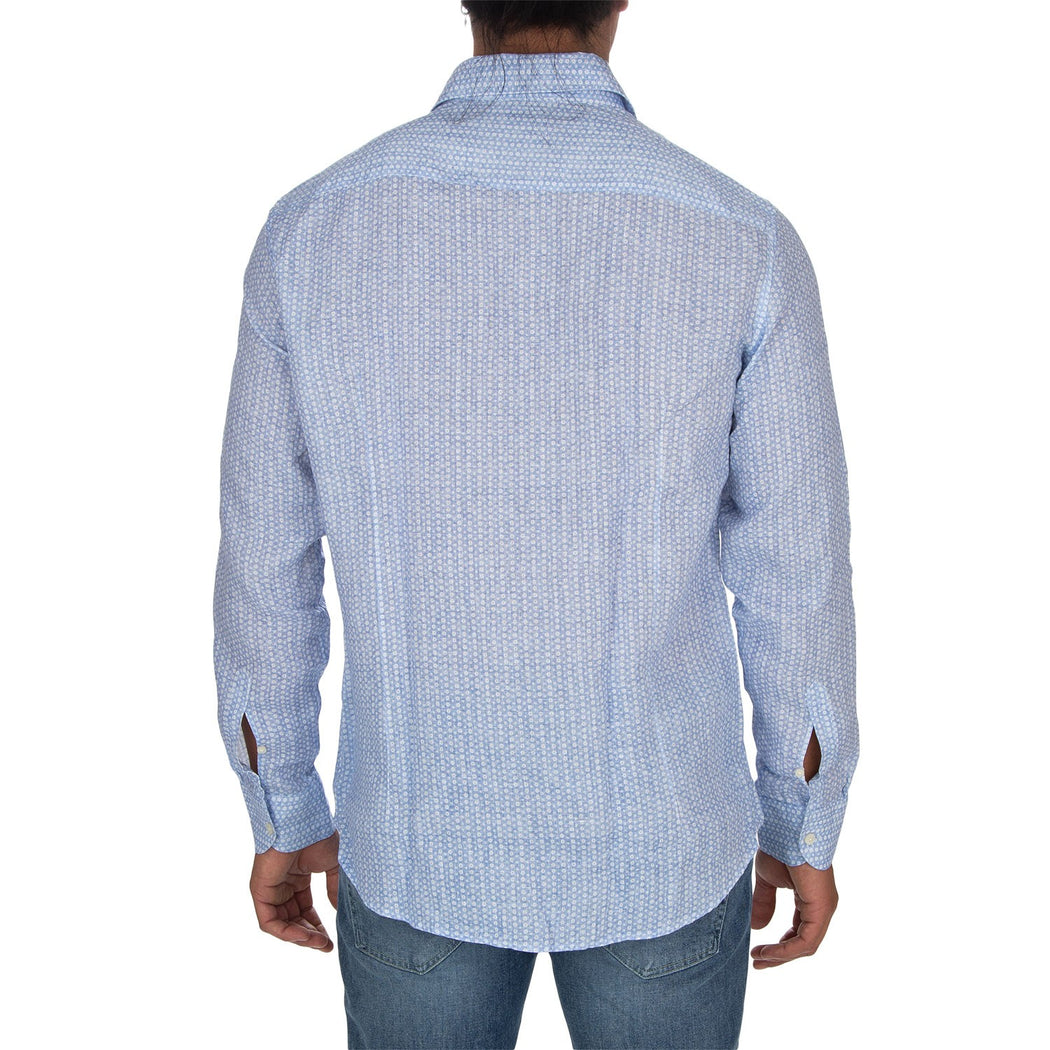 B4726 MICROFIORI LINO  CELESTE