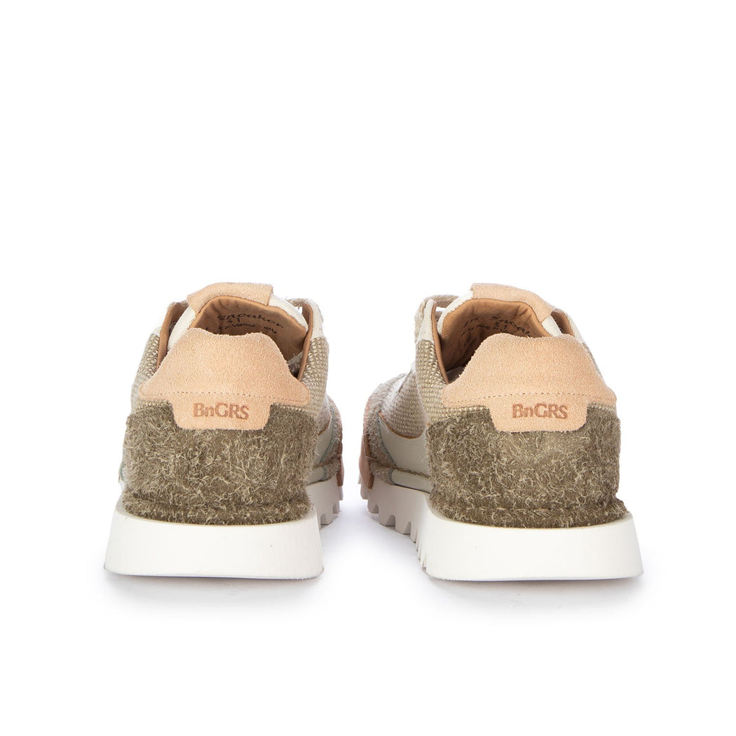 LA SNEAKER CANVAS U2511-14A  BEIGE/BIANCO PANNA