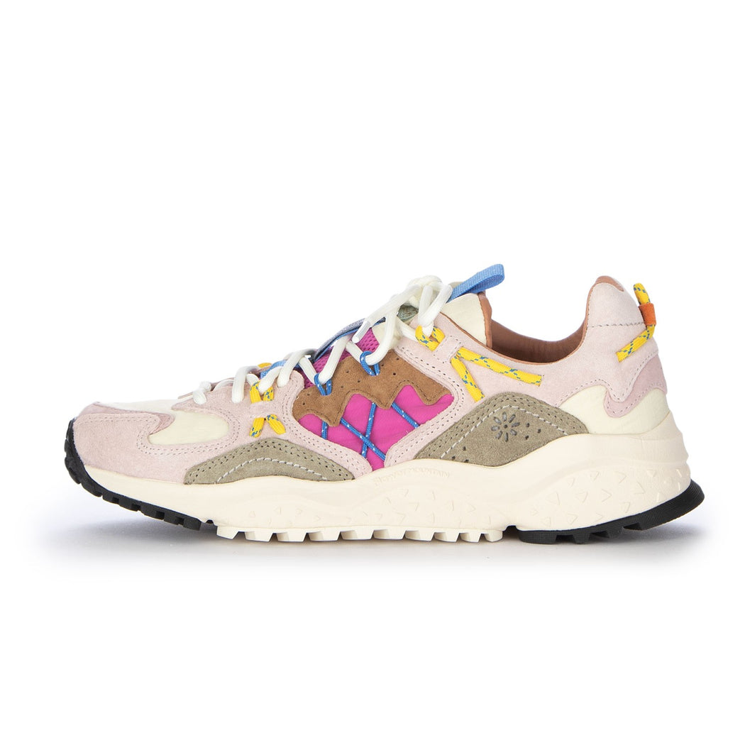 YAMABUSHI SUEDE/NYLON RIPSTOP  BIANCO/ROSA