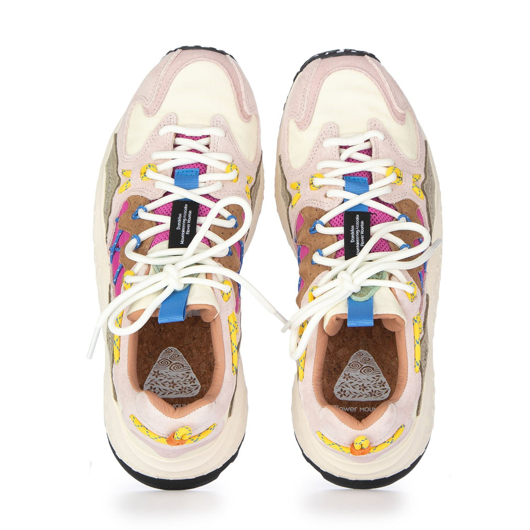 YAMABUSHI SUEDE/NYLON RIPSTOP  BIANCO/ROSA