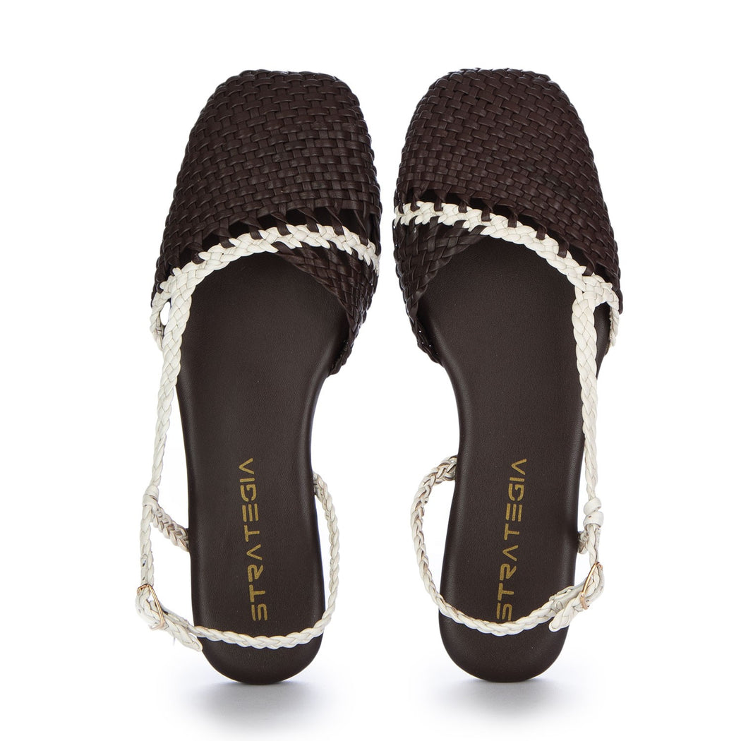 N-04  MARRONE/BIANCO LATTE