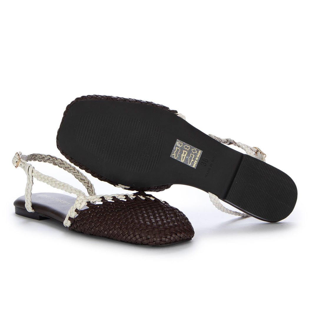 N-04  MARRONE/BIANCO LATTE