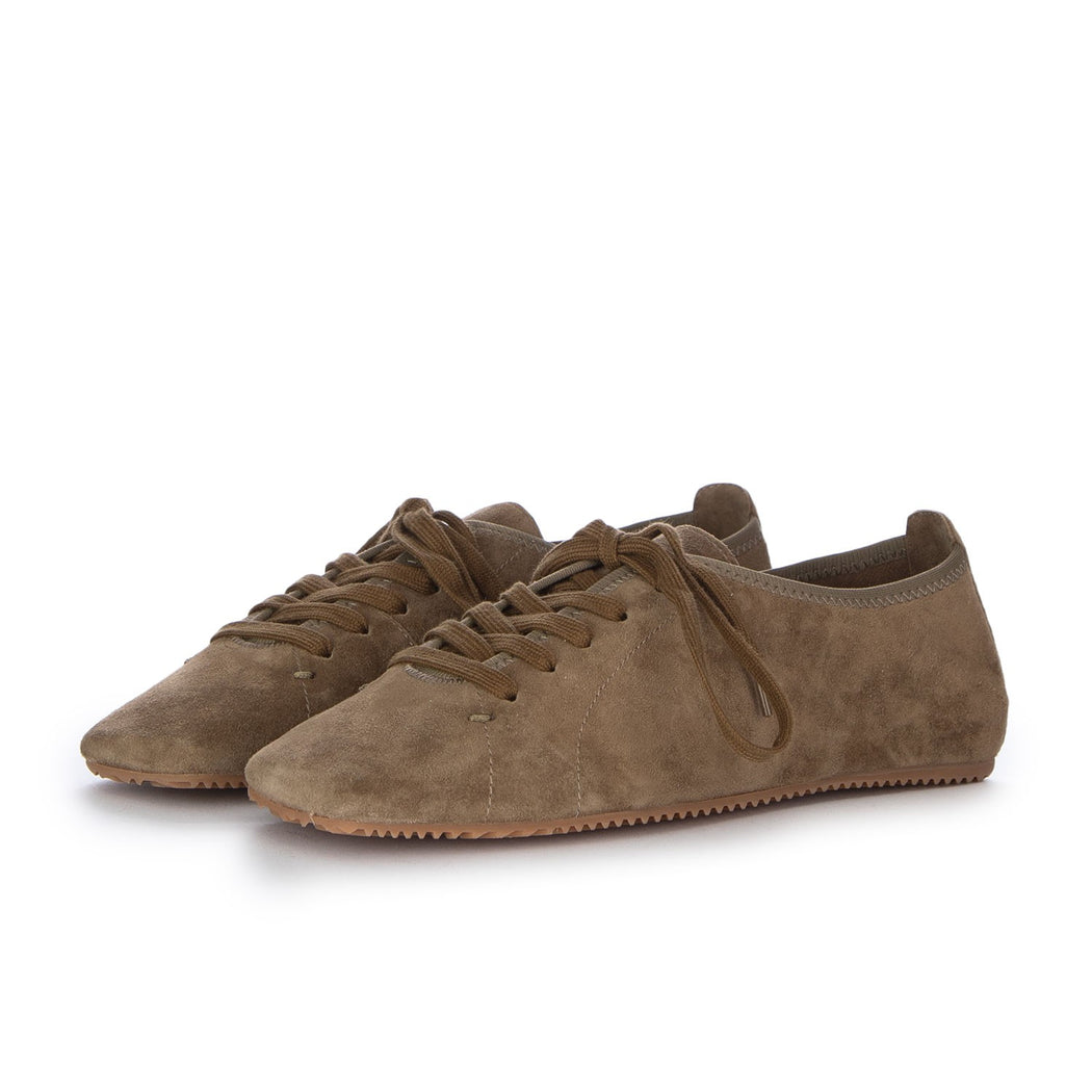 ELE FLAT LACE UP  KHAKI