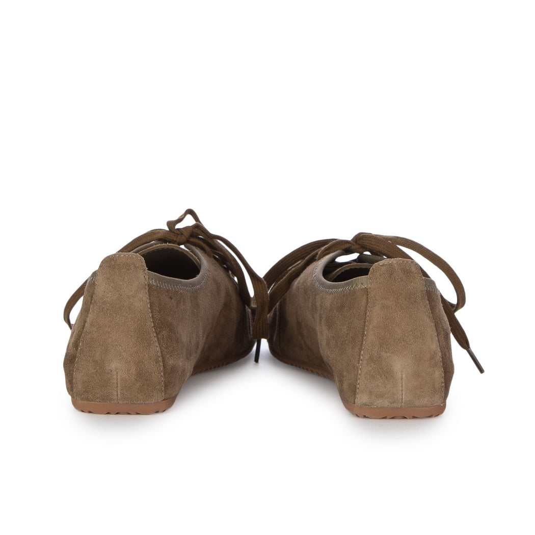 ELE FLAT LACE UP  KHAKI