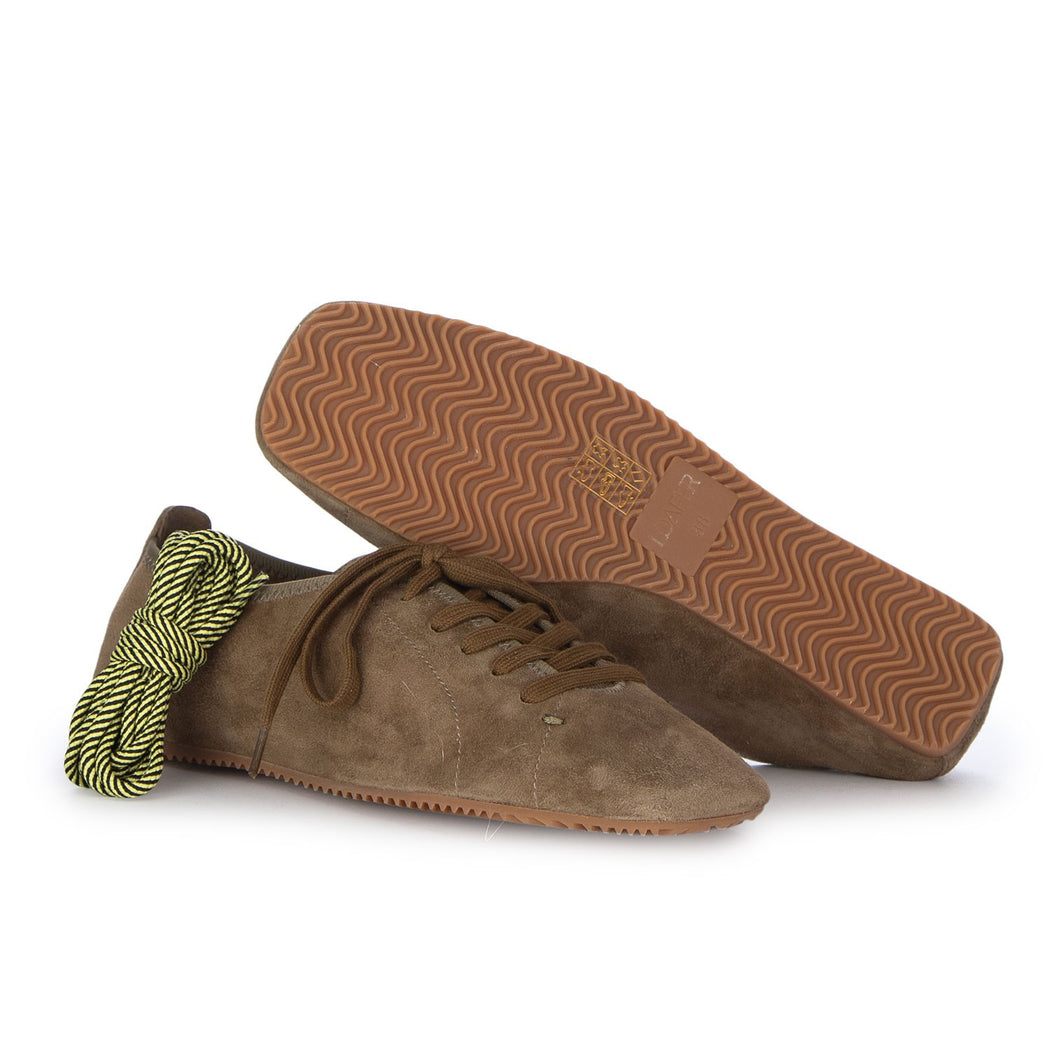 ELE FLAT LACE UP  KHAKI