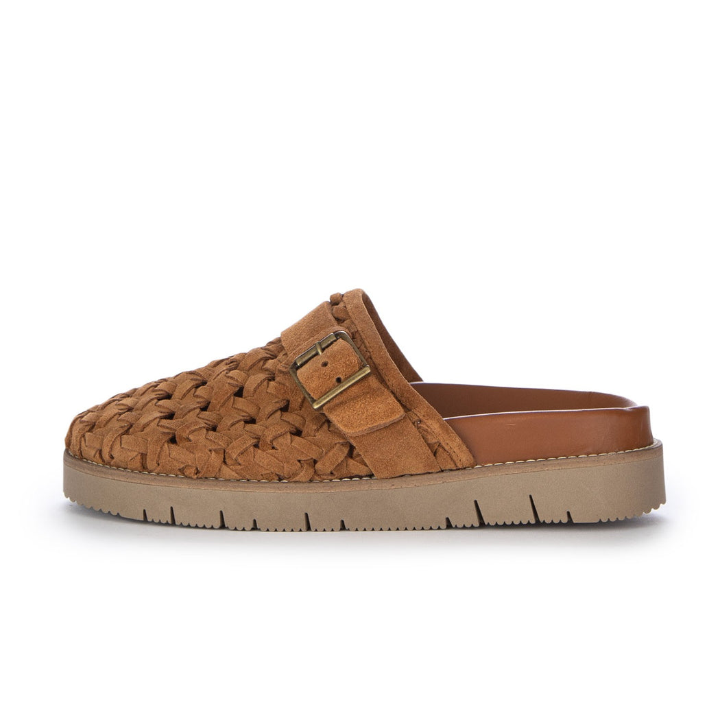 EDRA WOV SUEDE COGNAC  MARRONE