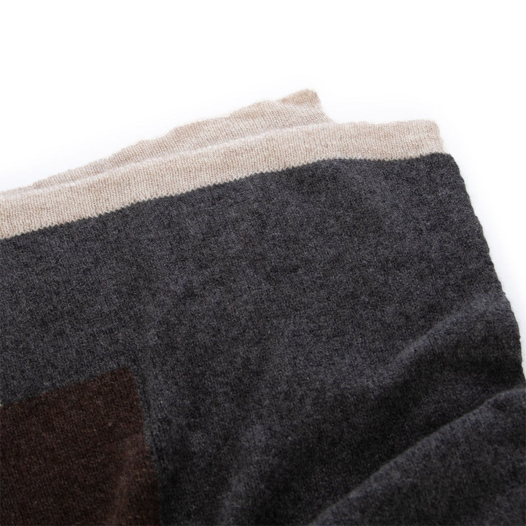 102M SCIARPA MONDRIAN M-GRIS2/SILVER/RICCIO