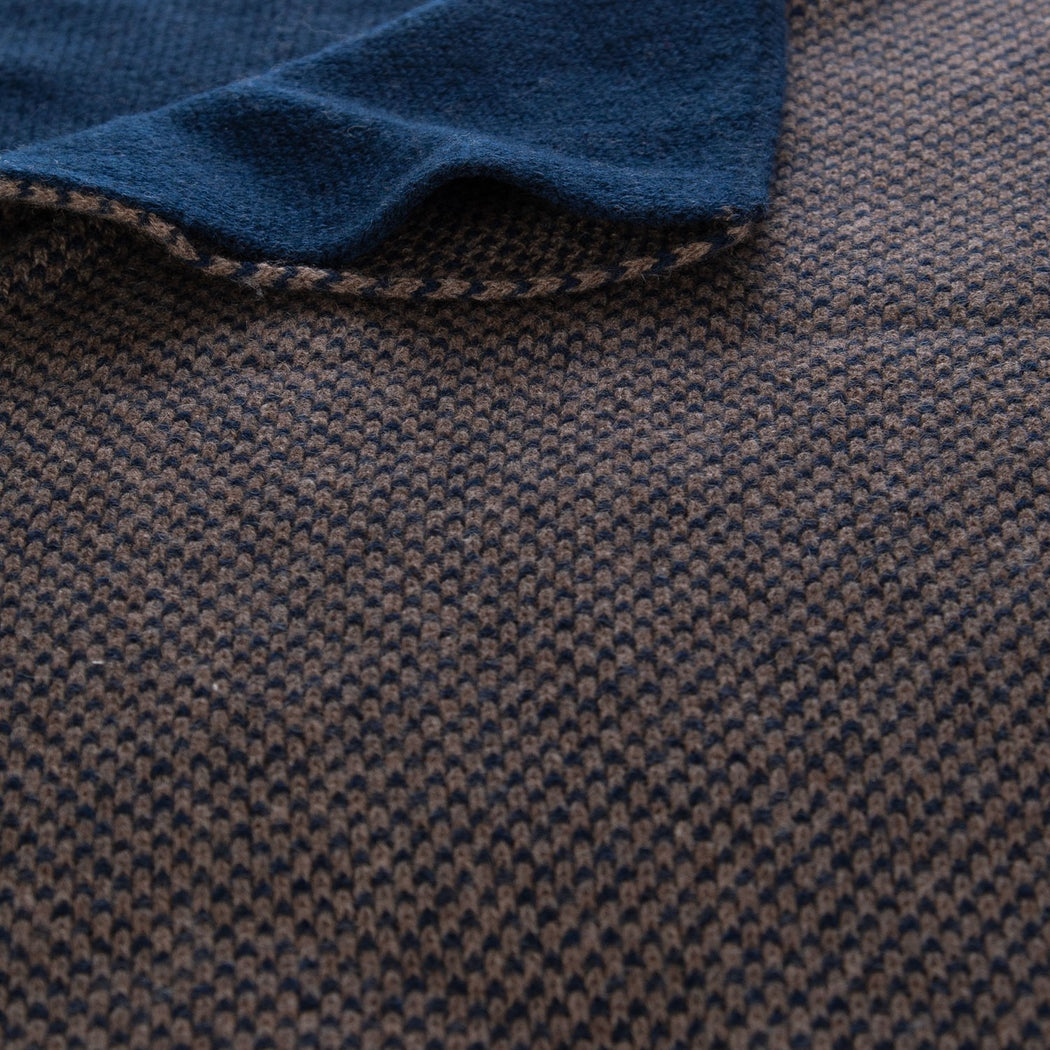 98VAR113 SCALDACOLLO VIRGOLA V05 LEGNO/NOTTURNO  MARRONE/BLU