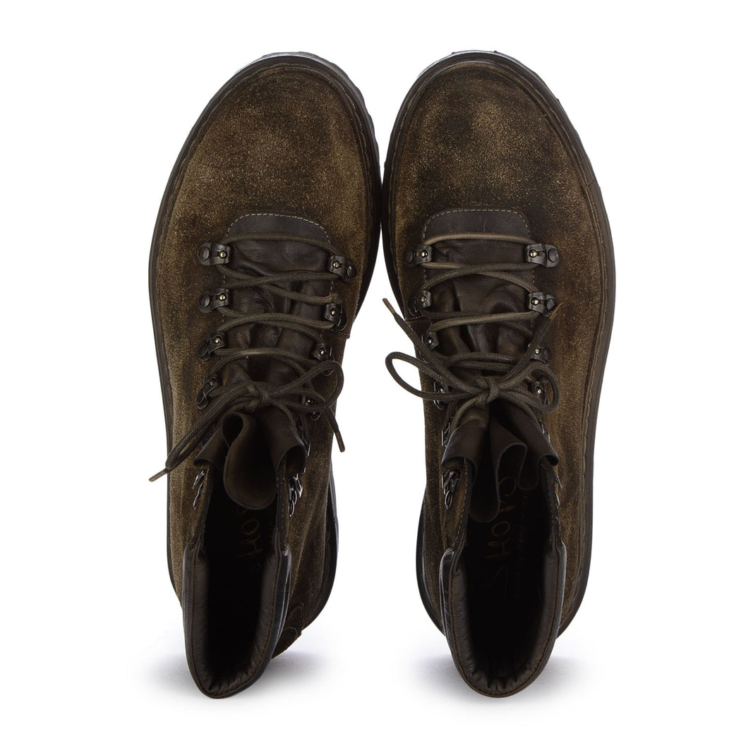 51574 SUEDE SPLIT DIVE KAKY+DECO  KHAKI