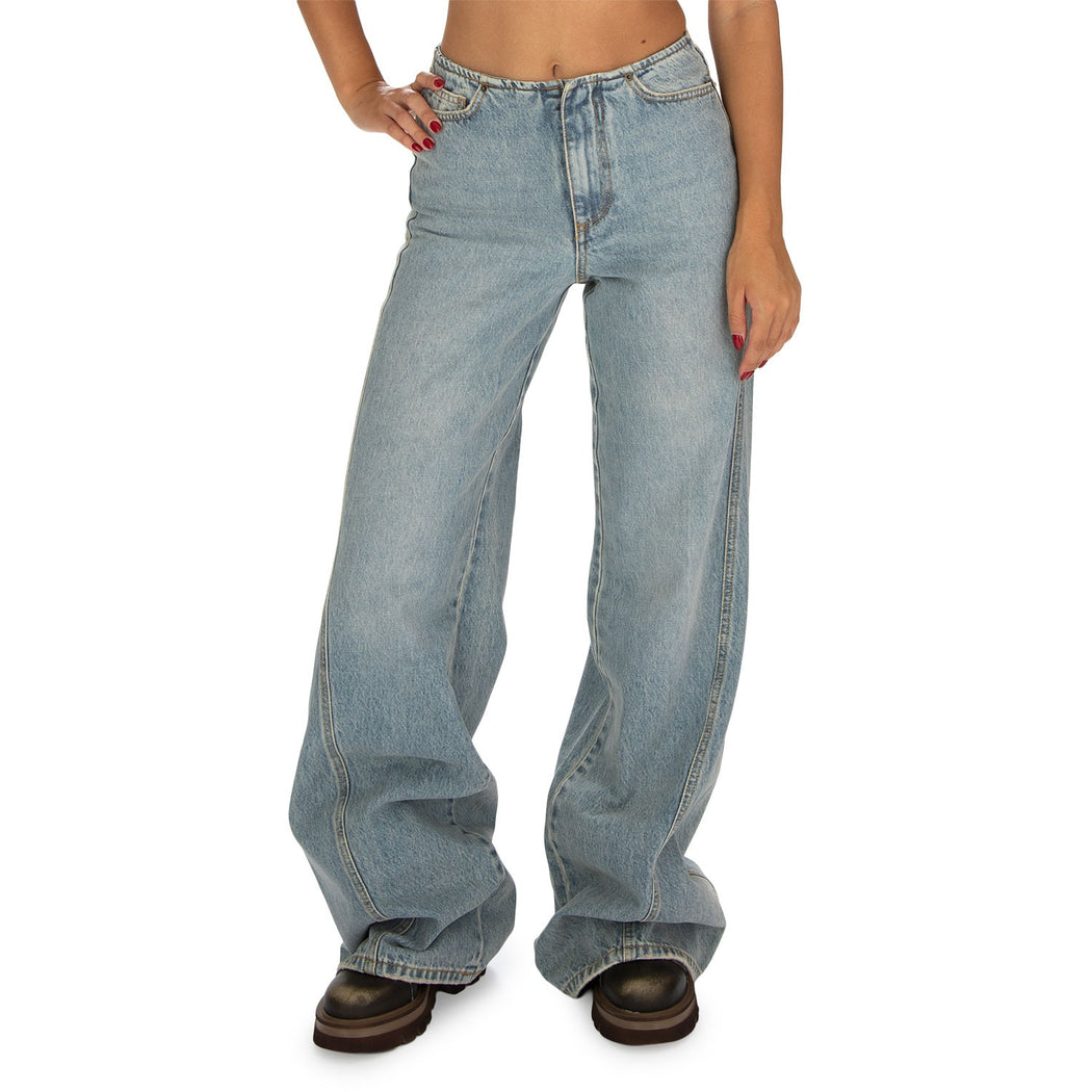 MARIANE-PALAZZO DENIM  AZZURRO