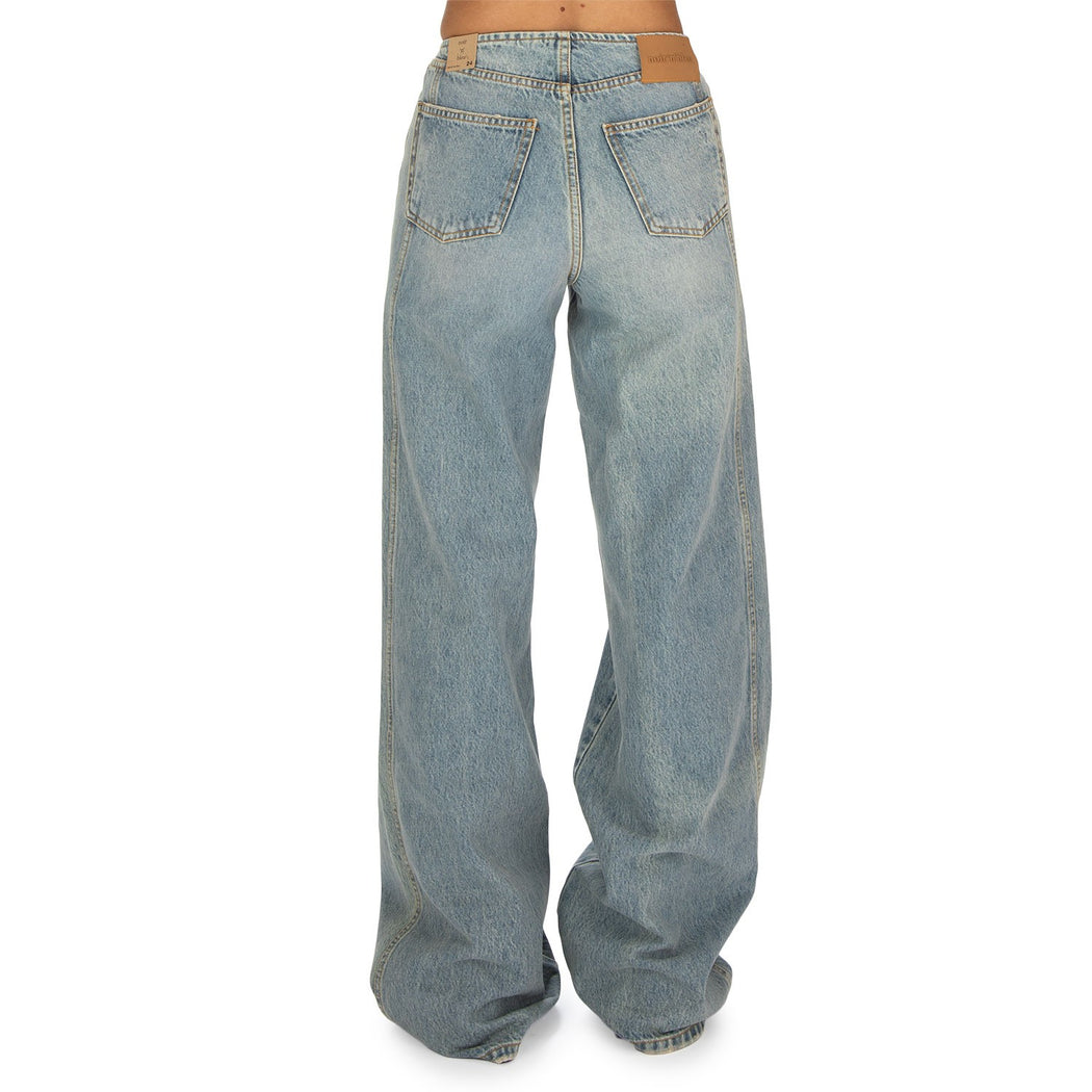 MARIANE-PALAZZO DENIM  AZZURRO