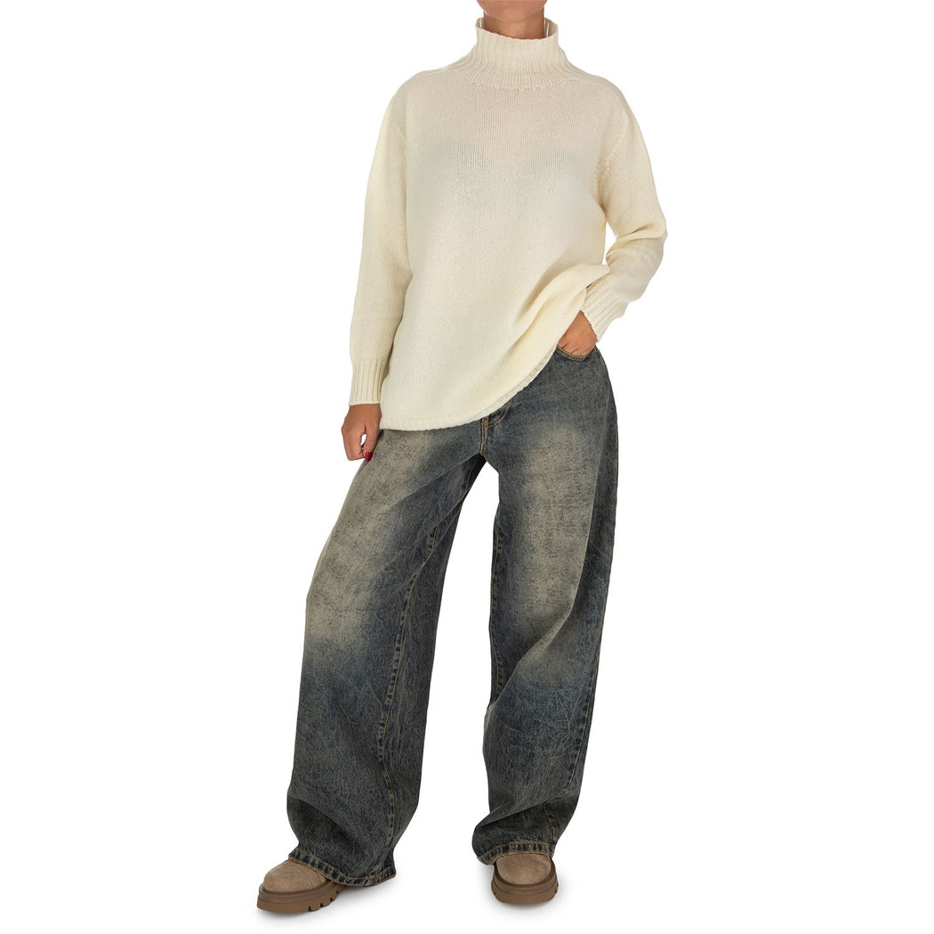 DOLLY-LOOSE FIT DENIM  BLU