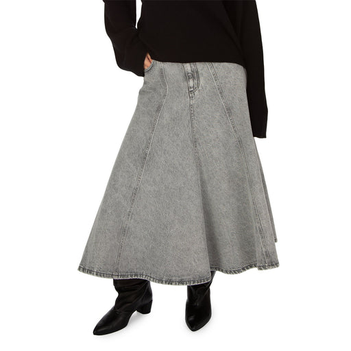 COCO-FULL SKIRT DENIM  GRIGIO