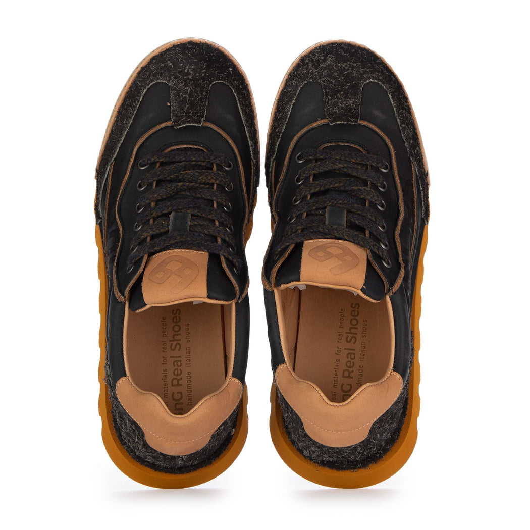 LA SNEAKER NERO CARBON U2021-14POL  NERO