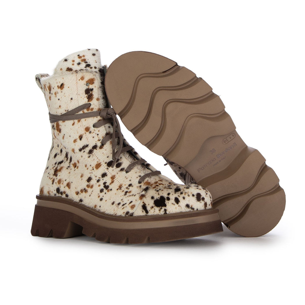 KUNI PONY MUCCA MACCHIATO  BEIGE/MARRONE