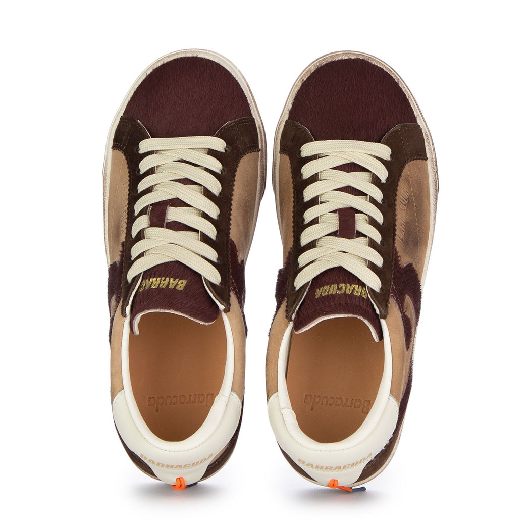 BD1633B  V3007 BORDEAUX/MARRONE/BEIGE