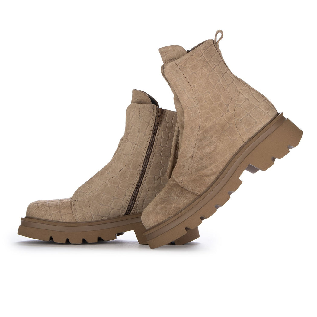 KUNI NO LACE COCCO SUEDE NATURAL  BEIGE