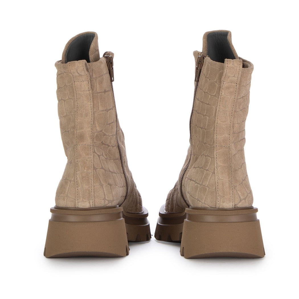 KUNI NO LACE COCCO SUEDE NATURAL  BEIGE