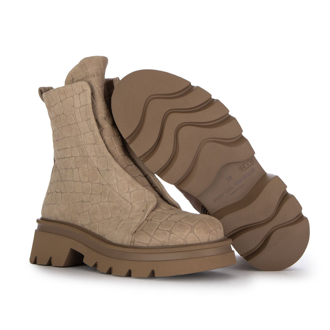 KUNI NO LACE COCCO SUEDE NATURAL  BEIGE