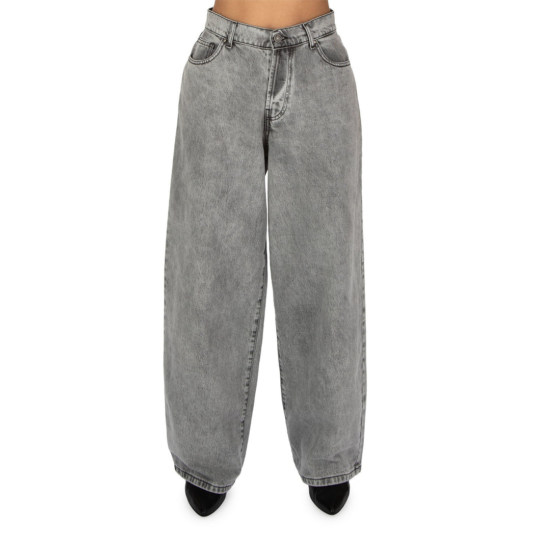 ZEFIRO-10 PANTALONE SLOUCHY  GRIGIO