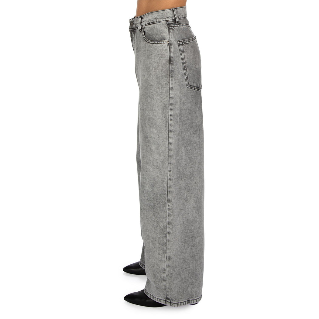 ZEFIRO-10 PANTALONE SLOUCHY  GRIGIO