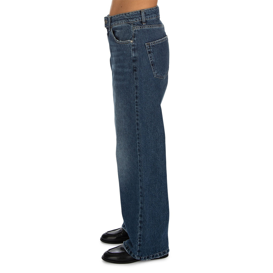 DIANA-10 PANTALONE BOY FIT  BLU