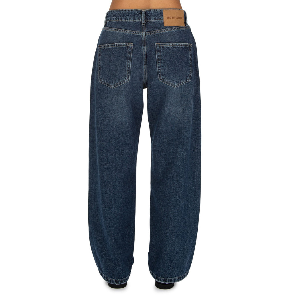 DIANA-10 PANTALONE BOY FIT  BLU