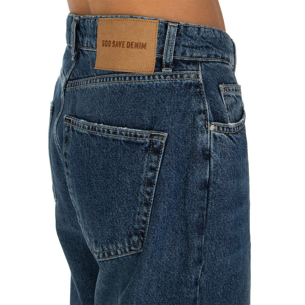 DIANA-10 PANTALONE BOY FIT  BLU