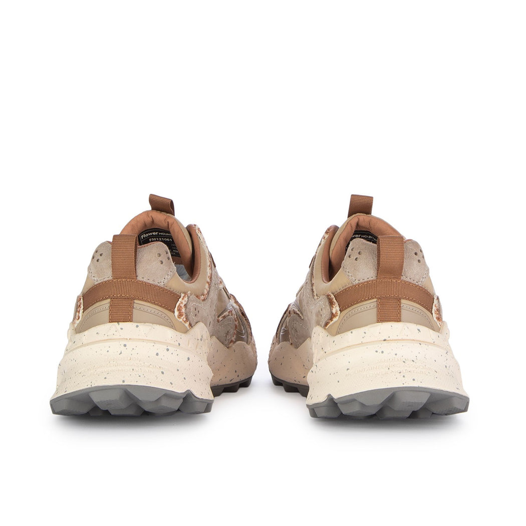 RULIS UNI SUEDE/NYLON/PONY HAIR  MARRONE/BEIGE/BIANCO PANNA