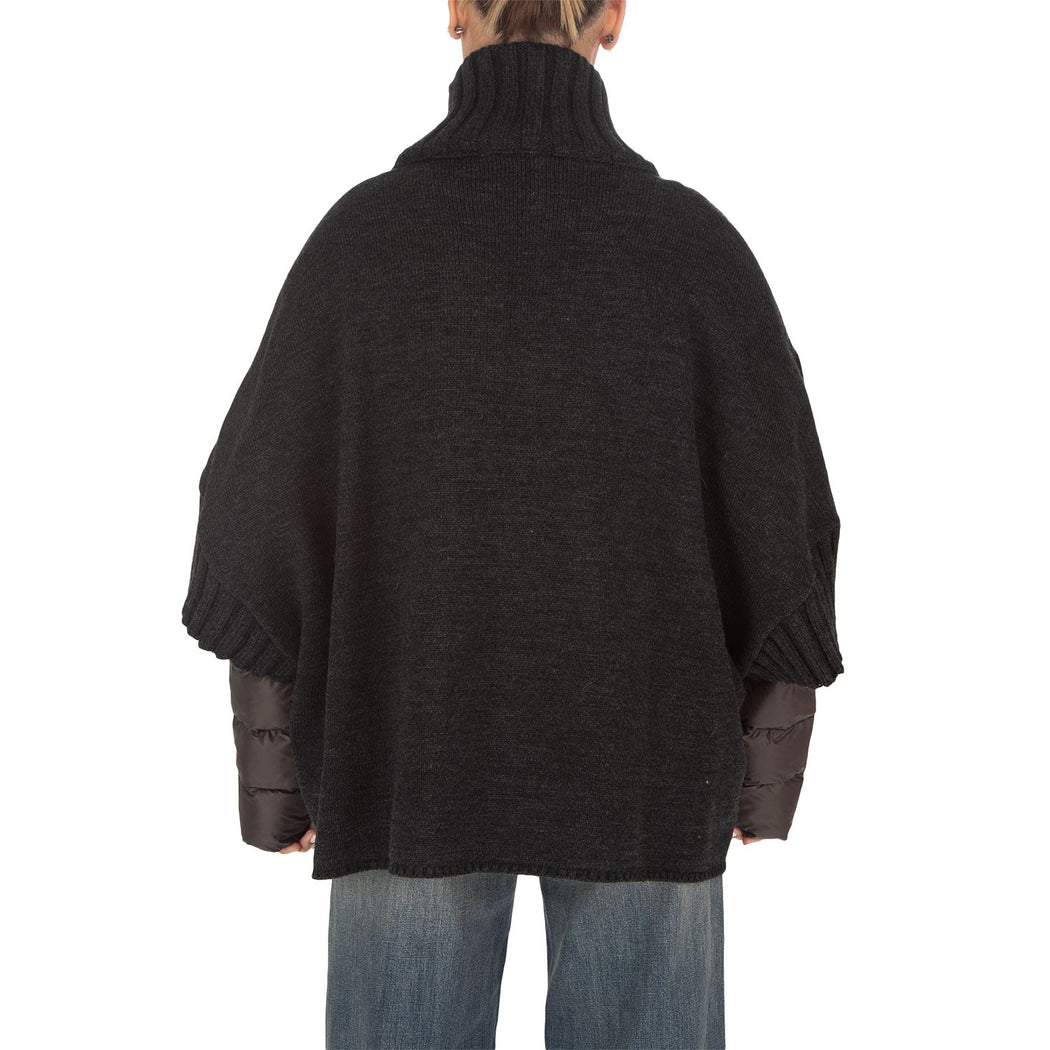 ADELE KNIT + IMBOTT STACCABILE  618 MARRONE/GRIGIO