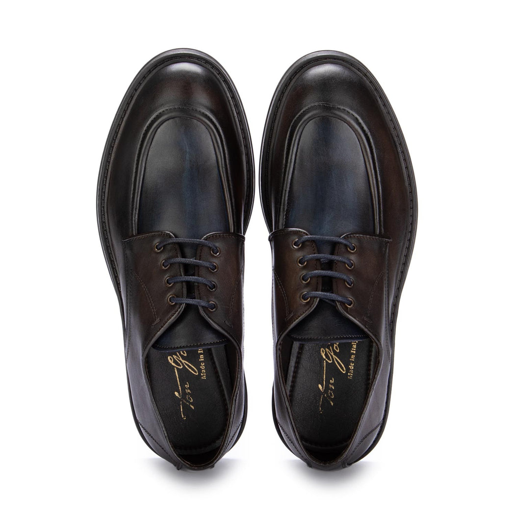 MAGICA CALF  MARRONE/BLU