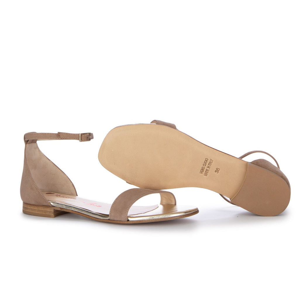 OXA CAMOSCIO LAMINATO  BEIGE