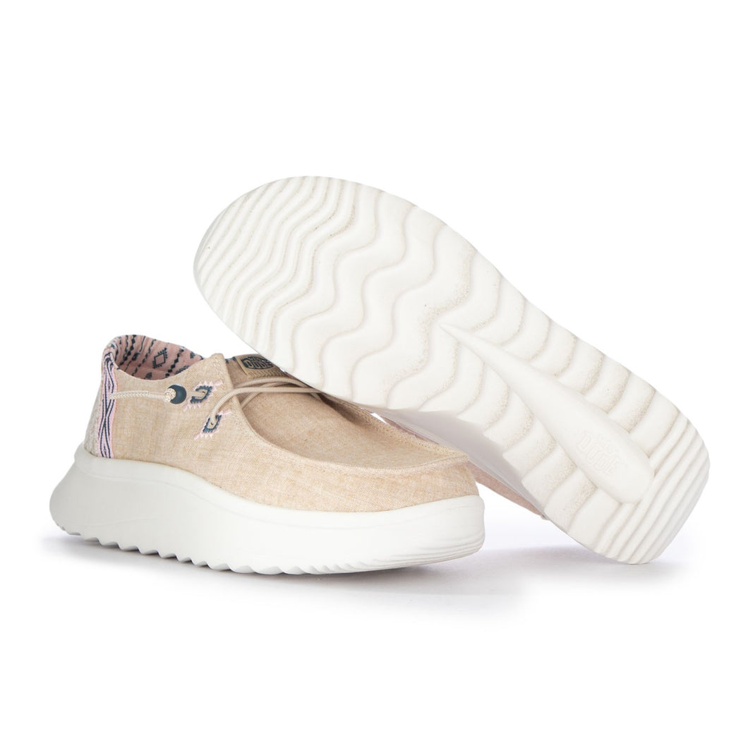 WENDY PEAK CHAMBRAY WOVEN  BEIGE