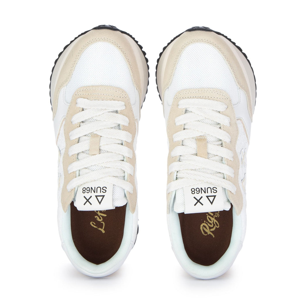 Z35209 BIG ALLY FLOWER  BIANCO/BEIGE