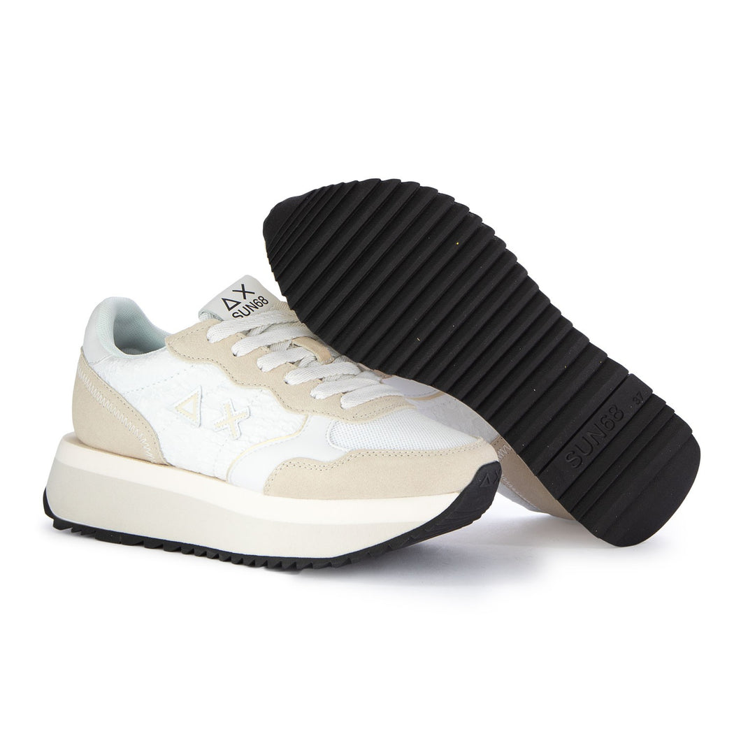 Z35209 BIG ALLY FLOWER  BIANCO/BEIGE