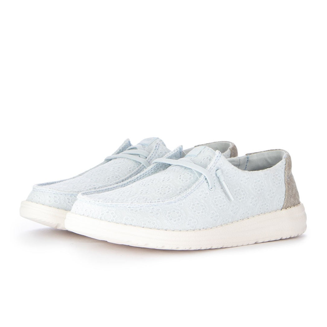 WENDY EYELET LACE  AZZURRO CHIARO